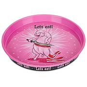 Let's Eat Pig Metal Serving Tray